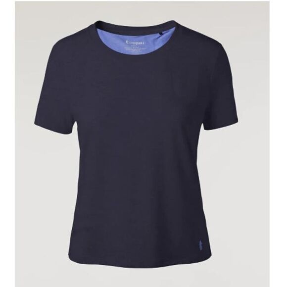 Cotopaxi Cala Active Colorblock Open Back T-Shirt Short Sleeve Black Womens XS - Picture 2 of 11